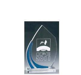 Trophée plexiglass Transparent<br>''luxe'' 162-6121