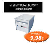 Plaque de boite aux lettres