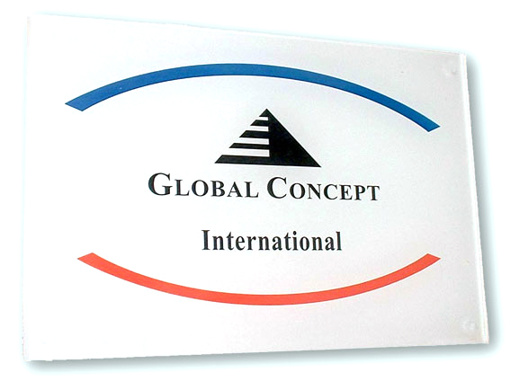 Plaque professionnel  or gravure noire