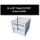 Plaque de boite aux lettres
