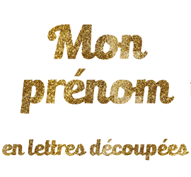 Pr&eacute;nom d&eacute;coup&eacute;e en plexiglass