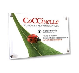 Plaque plexi couleur<br>''Mon fichier couleur''<br>30x20 cm ou de 376 à 600 cm²5