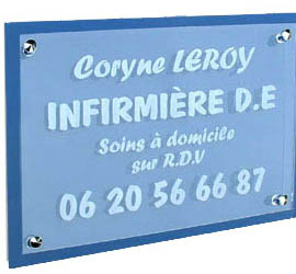 Plaque plexi 30x20 Transparent<br>Gravure dépoli + support couleur6