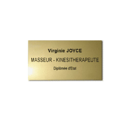 Plaque plexi CLASSIQUE 12x7<br>1 à 3 lignes ou ''Mon fichier''3