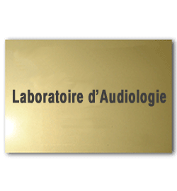 Plaque Laiton 40x30 ou 1200 cm²<br>1 ligne de texte1