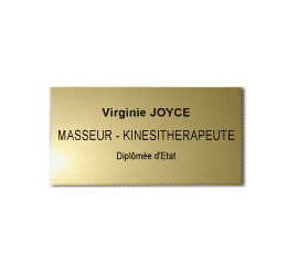 Plaque plexi CLASSIQUE 20x10<br>4 lignes4
