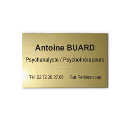 Plaque Pro CLASSIQUE 25x15<br>5 lignes5