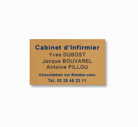 Plaque plexi 30x20 2 couleurs 5mm<br>1 à 6 lignes ou ''Mon fichier''7