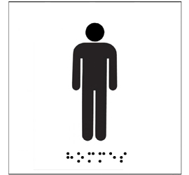 Plaque Braille Homme