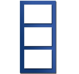 Support plexi couleur 38x76 cm<br>pour 3 plaques 30x20 cm3
