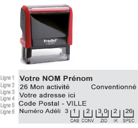 Tampon ''Médical''<br>4915 5 lignes12