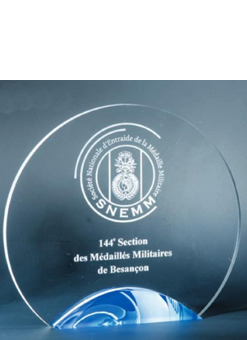 Trophée plexiglass Transparent ''luxe'' 175-41