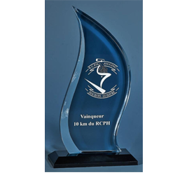 Trophée plexiglass Transparent ''luxe'' 178-51