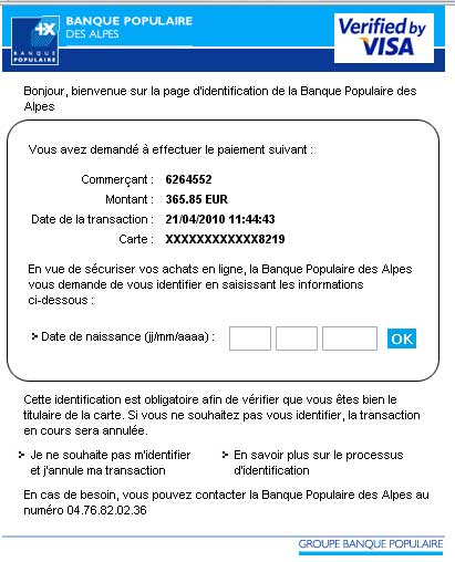 autentification banque populaire